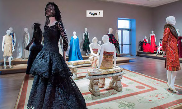 Oscar de la Renta Exhibition San Francisco, De Young Museum