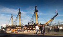 HMS Victory's authentic colour based on accurate research. 