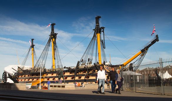 HMS Victory's authentic colour based on accurate research. 