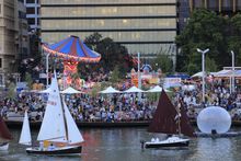 Fringe World Fairground at Elizabeth Quay in Perth