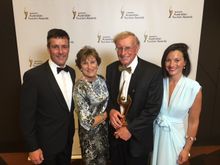 (L to R) - Robert, Anne and Geoff McGeary and Louise Tandy