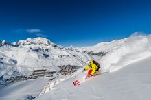Skier in Tignes