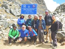 GLP Films crew at Salkantay Pass at 15,200 feet.