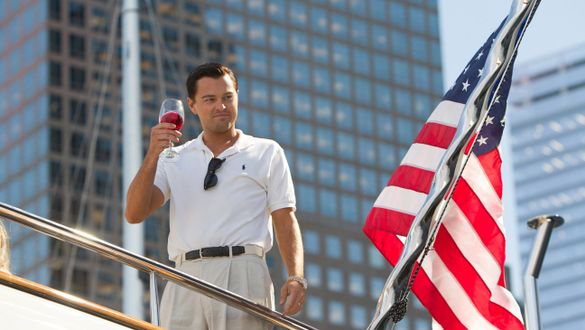 Leonardo DiCaprio in Wolf of Wall Street