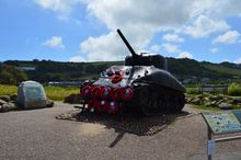 The Sherman Tank at Torcross, Slapton Sands