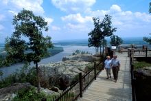 Overlooking the Arkansas River at Petit Jean State Park