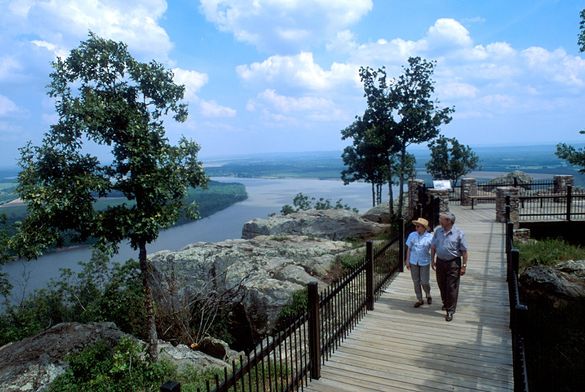 Overlooking the Arkansas River at Petit Jean State Park