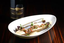 NOBU InterContinental Hong Kong - Sauteed Mategei paired with Taittinger 2008