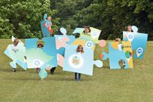 (L to R front) - Alex Rich (6), Hannah Martin (7), Suki Basford (6) (L to R back) – Zara Hillman (7), Luke Rich (11), Annabelle 