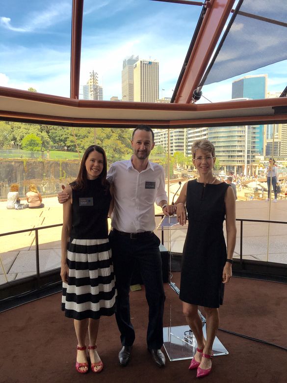 Pip Macken, Nathan McLoughlin and Donna Campbell, from Destination Canada GSA Australia