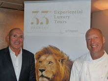 L-R, Brett Dudley, founder and owner of 33 Degrees; Serge Dansereau, owner and executive chef of Bathers Pavilion