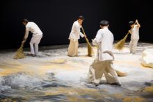 Lee Mingwei, 'Guernica in Sand', 2006 and 2015, Courtesy of JUT Museum Pre-Opening Office, Taipei. Photograph- Taipei Fine Arts 