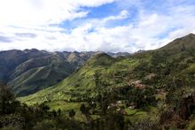 The Sacred Valley of the Incas, near Cuzco in Peru