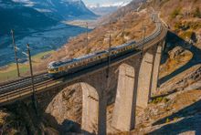 The Railway Touring Company's Grand Tour takes you over the spectacular Lötschberg summit route on board the 1938-built BLS Blue