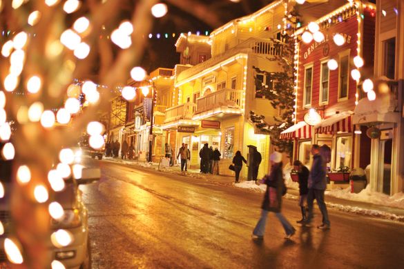 Main St winter scene, Park City