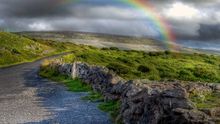 Rainbow over the Burren