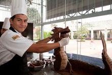 Chocolate sculptures in Quito