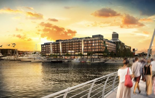 Artist’s impression of the five-star Park Hyatt Auckland, which is set to open its doors along the eastern edge of Wynyard Quart