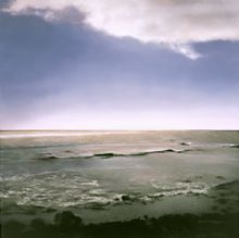 Gerhard Richter, Seestück (Seascape), 1998; oil on linen; 114 1/4 x 114 1/4 in. (290.2 x 290.2 cm); The Doris and Donald Fisher 