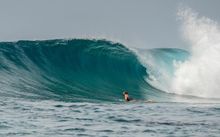 Luxury surfing in the Maldives