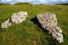 Two of the magaliths at Arbor Low