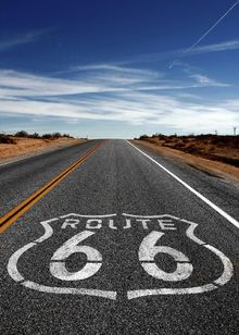 Image 1: The iconic Route 66 highway is recognised around the world.