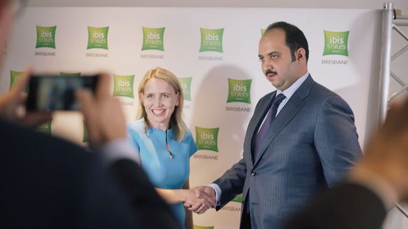 The Honourable Kate Jones and Sheikh Mubarak Al‐Sabah lead the opening of ibis Styles Brisbane Elizabeth Street