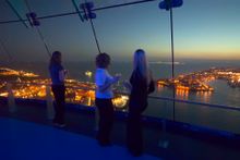 Stunning views at night from Emirates Spinnaker Tower