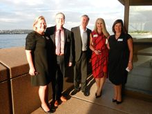Trish Shepherd, Lindsay Pearlman, Rob Durant – Ensemble Travel Group board member, Katy Muyt, Samantha Piekuta