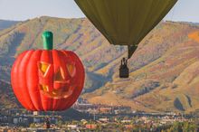 Hot air ballooning above Park City