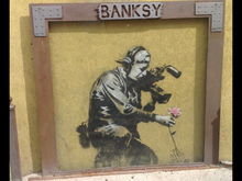 Sidewalk Banksy 1, Park City.