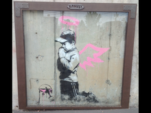 Sidewalk Banksy 2, Park City