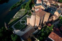 Aerial view of the Berbie Palace in Albi 