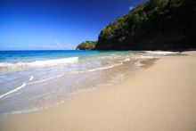 Smugglers Cove beach below Cap Maison