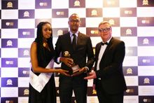 Mr Benneth Alphonse, HR Manager Eden Bleu Hotel and World Travel Awards Vice President, Chris Frost