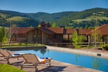 Pool view, The Ranch At Rock Creek, Montana 