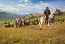 Trail ride, The Ranch At Rock Creek, Montana 