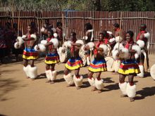 Traditional dance, Swaziland village (seven day Kruger, Swazi & Beach)