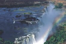 Helicopter flight over the Victoria Falls (14 day Southern African Magic)