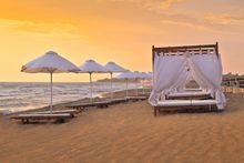 Aldemar Royal Olympian's beachfront location in the west Peloponnese
