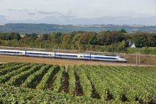 TGV in the French country side