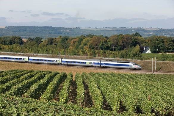 TGV in the French country side