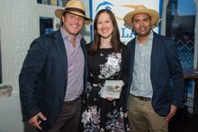 Byron Shirto, Chairman of LATA, Katie McGonagle, winner of Trade Publication Feature of the Year Award, Santiago Dunn, President