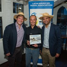 Byron Shirto, Chairman of LATA, Renato Granieri runner-up of Top Published Photo of the Year Award