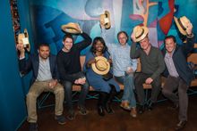 The judges pictured with Santiago Dunn, President of Ecoventura
