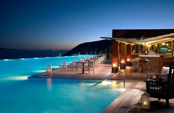 Pool at Night - Michelangelo Resort & Spa, Kos