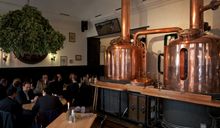 Brew kettles at Vetter Brewery