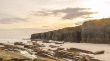 Award winning Blue Flag beach Playa de las Catedrales in Galicia, Spain