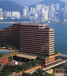 InterContinental Hong Kong - Hotel exterior (perched on Victoria Harbour)