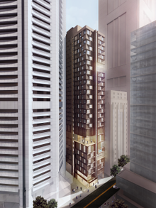An artist impression of the new 300-room NEXT hotel 80 Collins Street site.